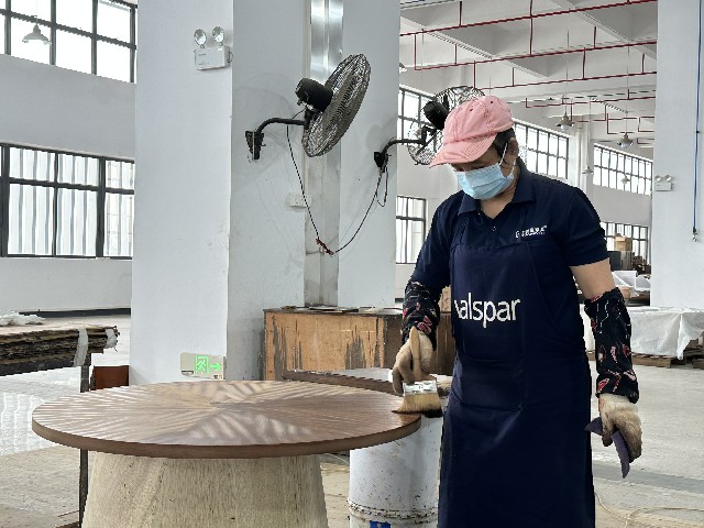 Gainwell hotel furniture paint process