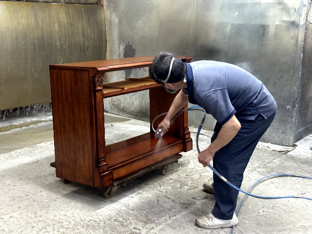 Gainwell hotel furniture paint process